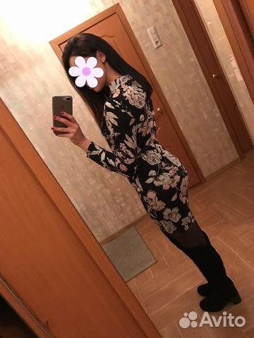 Платье, платье с цветочным принтом Платье, платье с цветочным принтом