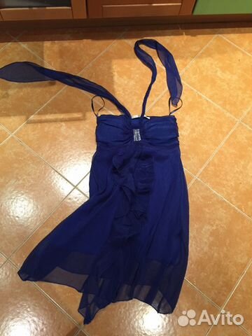 Воздушное платье небесно-голубого цвета