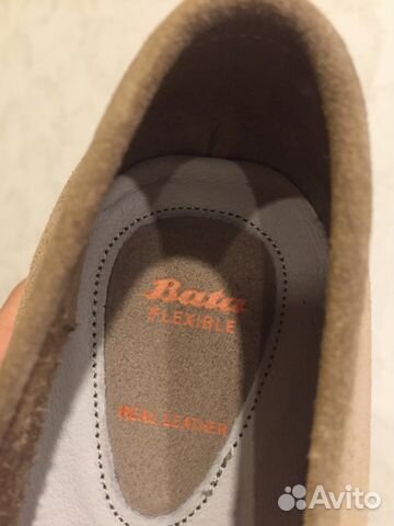 Мокасины Bata новые кожа замша 40