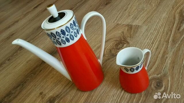 Чайник кофейник молочник Фарфор гдр
