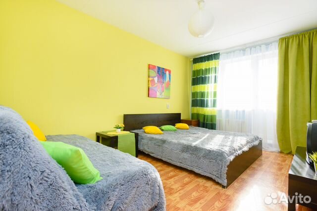 

1-к. квартира, 42 м², 2 кровати