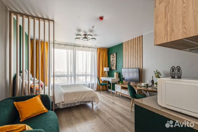 

Квартира-студия, 36 м², 2 кровати