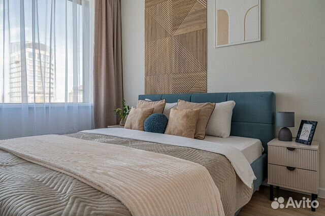 

1-к. квартира, 44 м², 2 кровати
