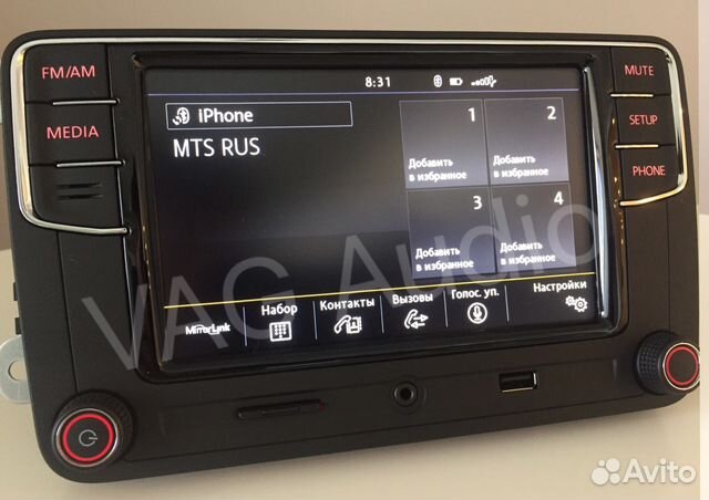 Штатная магнитола VW RCD330 Plus Установка Доставк