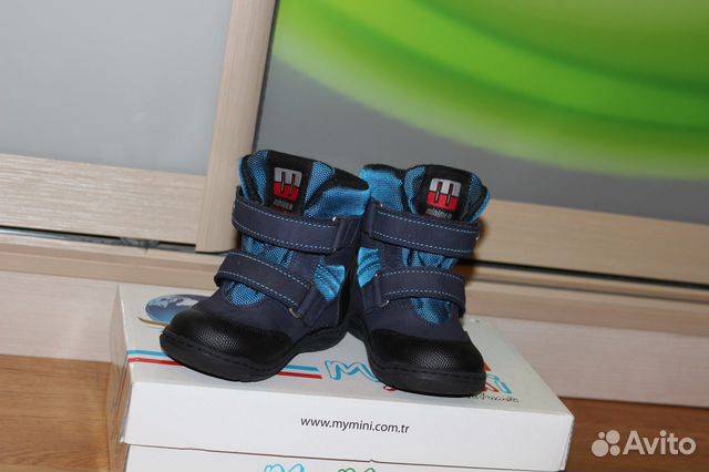 Осенние ботинки для мальчика Minimen синие Осенние ботинки для мальчика Minimen синие