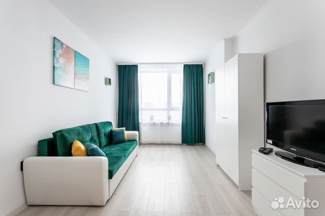 

1-к. квартира, 40 м², 2 кровати