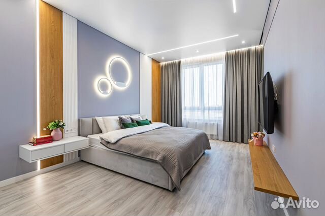 

1-к. квартира, 56 м², 2 кровати