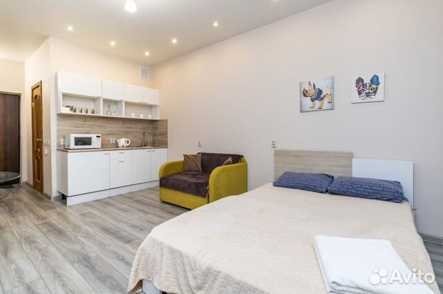 

Квартира-студия, 28 м², 2 кровати