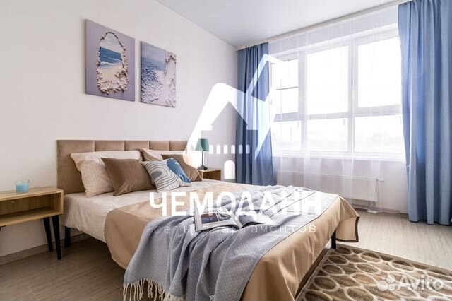 

1-к. квартира, 38 м², 2 кровати