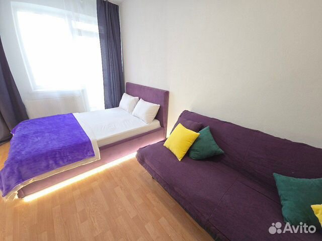 

1-к. квартира, 42 м², 2 кровати