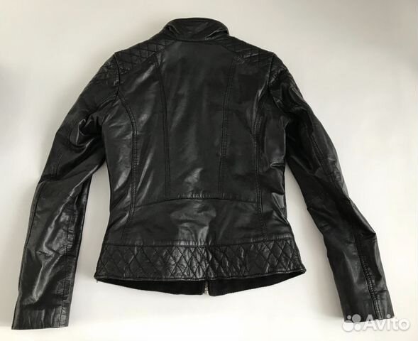 Кожаная куртка черная Mustang утепленная Кожаная куртка черная Mustang утепленная