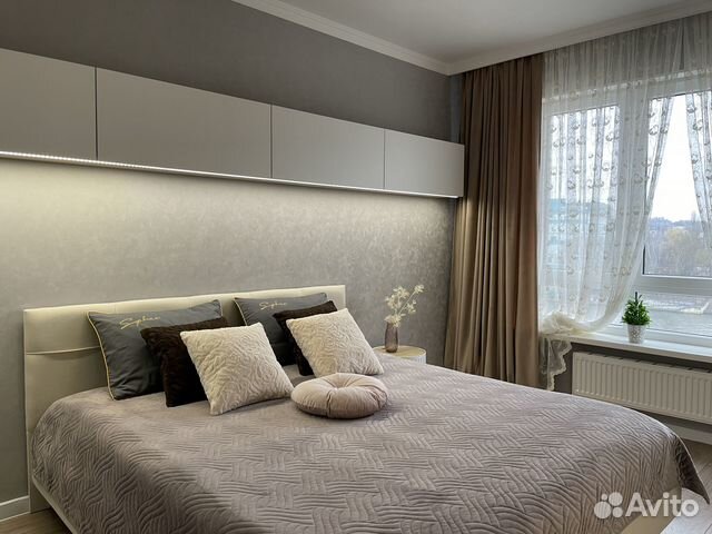 

1-к. квартира, 44 м², 2 кровати