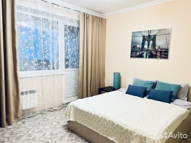 

1-к. квартира, 45 м², 2 кровати