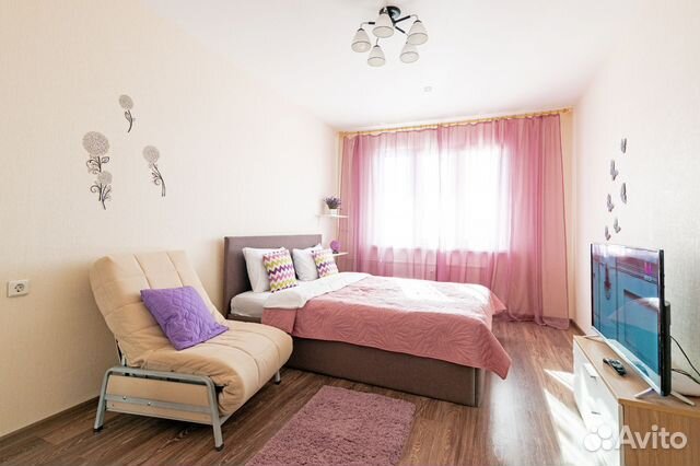 

1-к. квартира, 45 м², 3 кровати