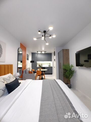 

Квартира-студия, 27 м², 2 кровати