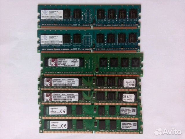 Оперативная память DDR2 512мб, 1 Гб