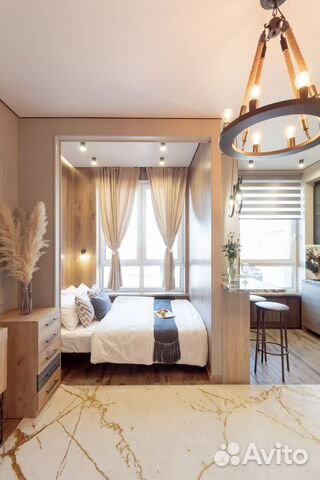 

Квартира-студия, 28 м², 2 кровати