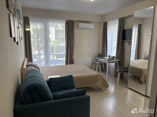 

Квартира-студия, 28 м², 2 кровати