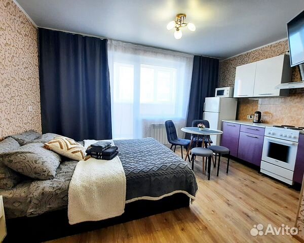 

Квартира-студия, 32 м², 2 кровати