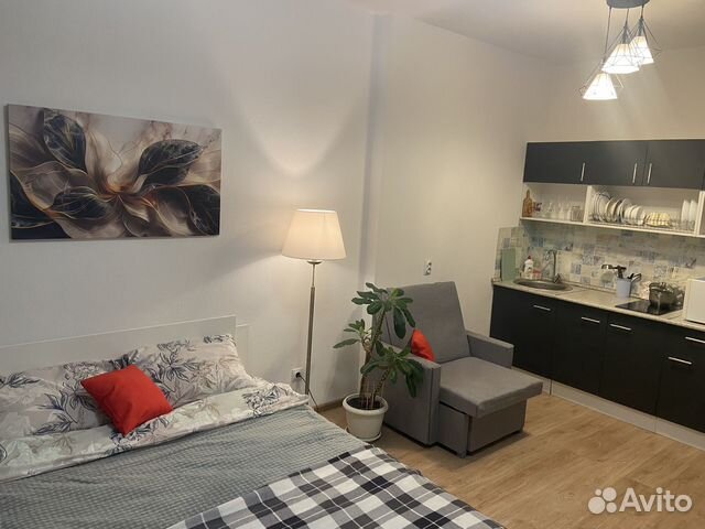

Квартира-студия, 25 м², 2 кровати