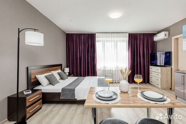 

1-к. квартира, 45 м², 2 кровати