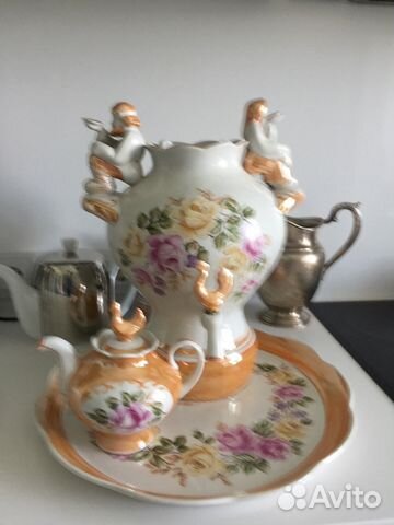 Самовар электрический СССР керамика Самовар электрический СССР керамика