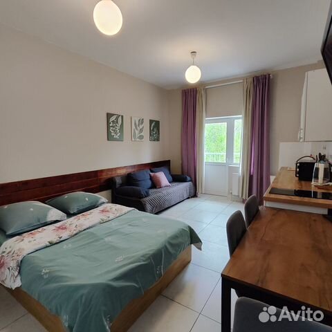 

Квартира-студия, 30 м², 2 кровати