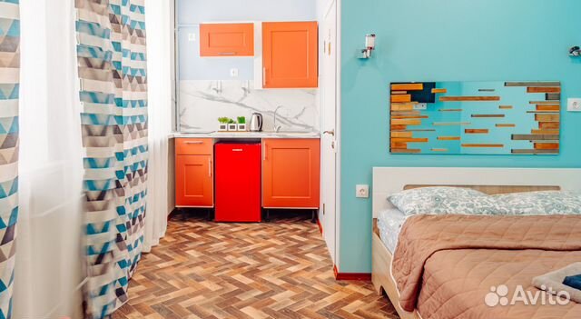 

Квартира-студия, 35 м², 1 кровать