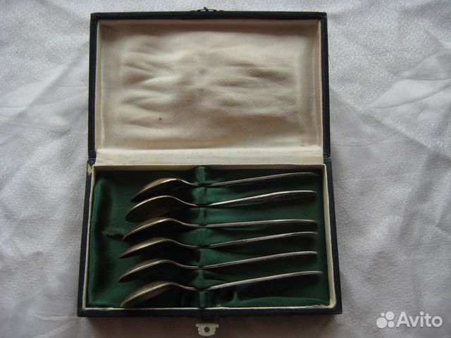 Набор ложек мнц золочение