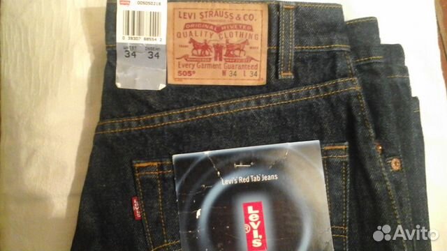 Levis 505 W34 L36 made in USA Джинсы