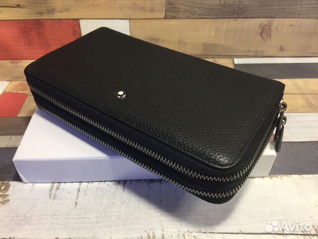 Мужской кожаный клатч Montblanc (Монтбланк) Мужской кожаный клатч Montblanc (Монтбланк)