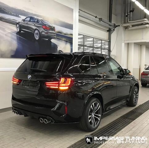 Тюнинг BMW X5 F85 карбоновый диффузор