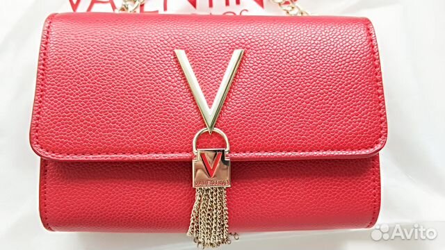 Сумочка - клатч с плечевой цепочкой valentino
