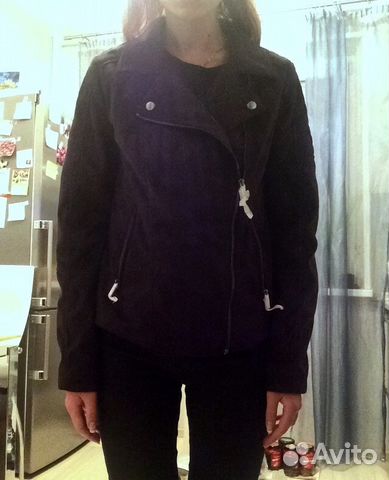 Новая черная замшевая косуха Новая черная замшевая косуха