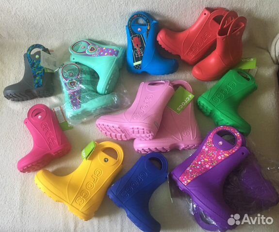 Сапоги полусапожки резиновые Crocs разные Сапоги полусапожки резиновые Crocs разные