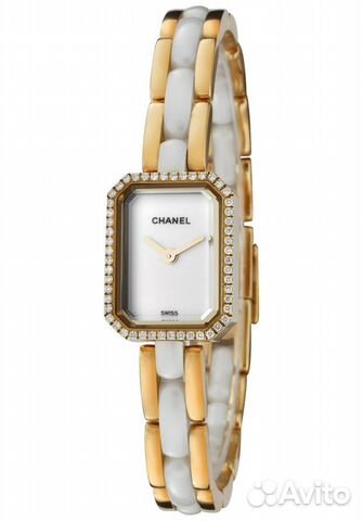 Chanel Premiere Ceramic Yellow Gold Diamonds H2435