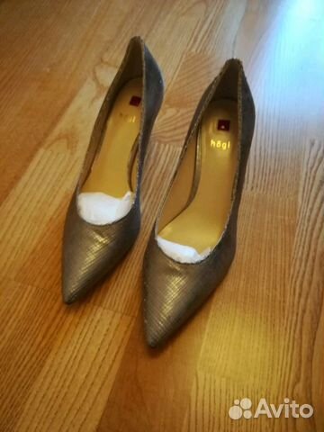 Туфли, Hogl, размер 5 (38). Новые, серебристо-серы Туфли, Hogl, размер 5 (38). Новые, серебристо-серы