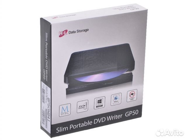 Внешний DVD-RW LG, USB 2.0 (GP50NB41)