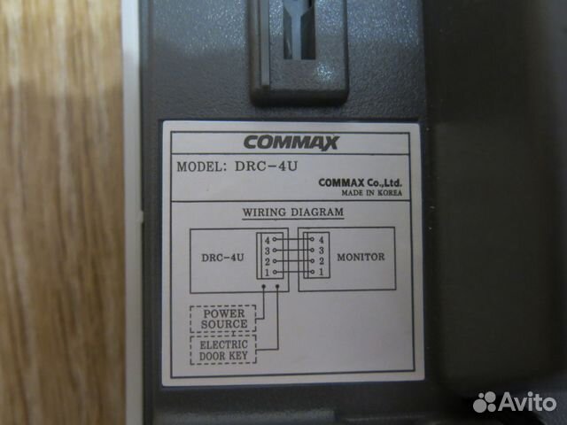 Вызывная панель commax DRC-4U