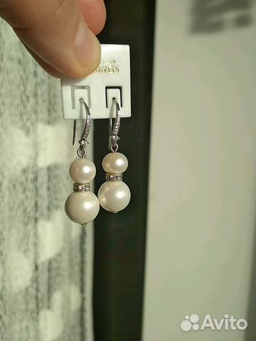 Серьги с розовым жемчугом Серьги с розовым жемчугом