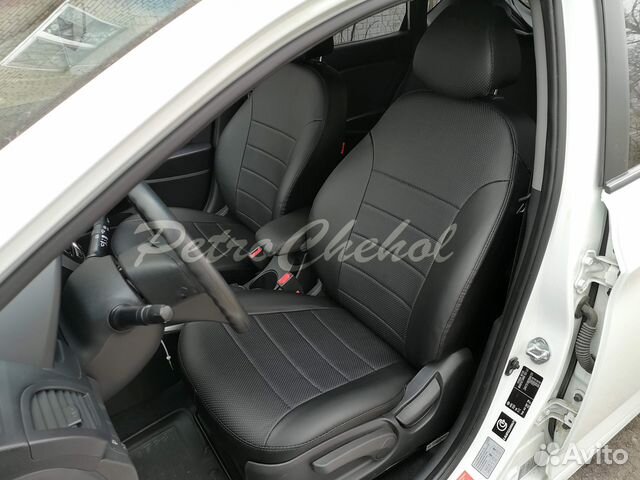 Чехлы из экокожи на Hyundai Solaris
