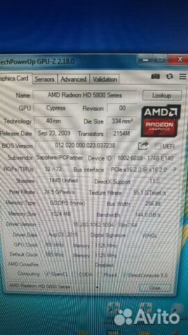 Видеокарта ATI Radeon HD 5850 1 гб Sapphire Toxic