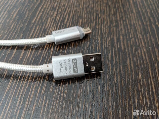 Кабель Golf с цветной индикацией USB) microUSB