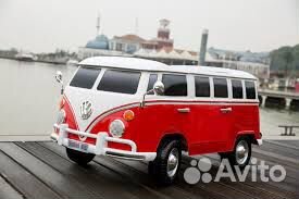Детская машина-автобус на аккумуляторе volkswagen Детская машина-автобус на аккумуляторе volkswagen