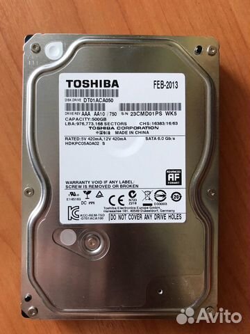 Toshiba 500Gb