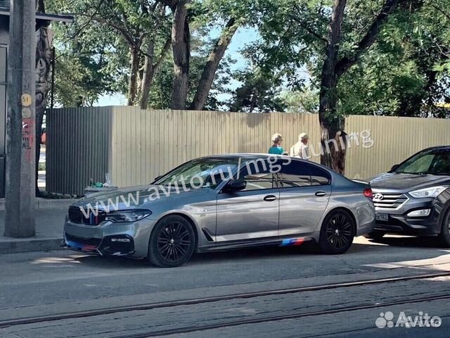 Губа BMW 5 series G30 M5-style черный глянец Губа BMW 5 series G30 M5-style черный глянец