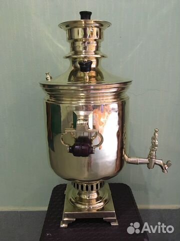 Самовар угольный на дровах 7 л Баташев