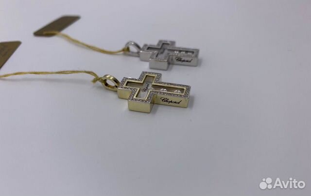 Крест chopard из золота с бриллиантами