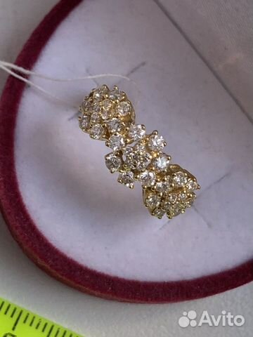 Золотое кольцо с бриллиантами 750проба 0,80ct Золотое кольцо с бриллиантами 750проба 0,80ct