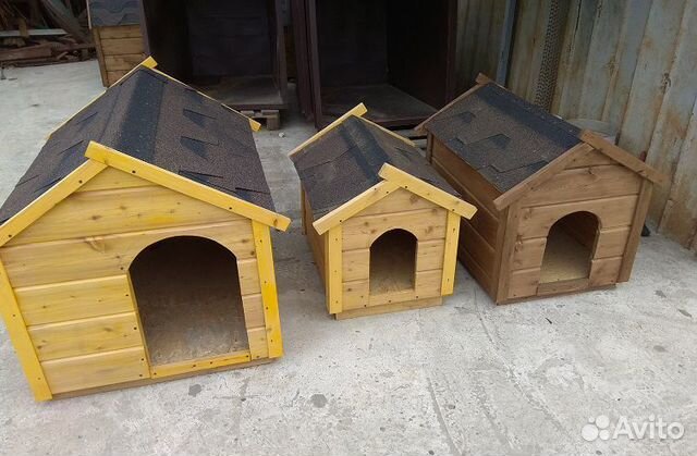 Деревянные будки для собак большие и маленькие купить на Зозу.ру - фотография № 1